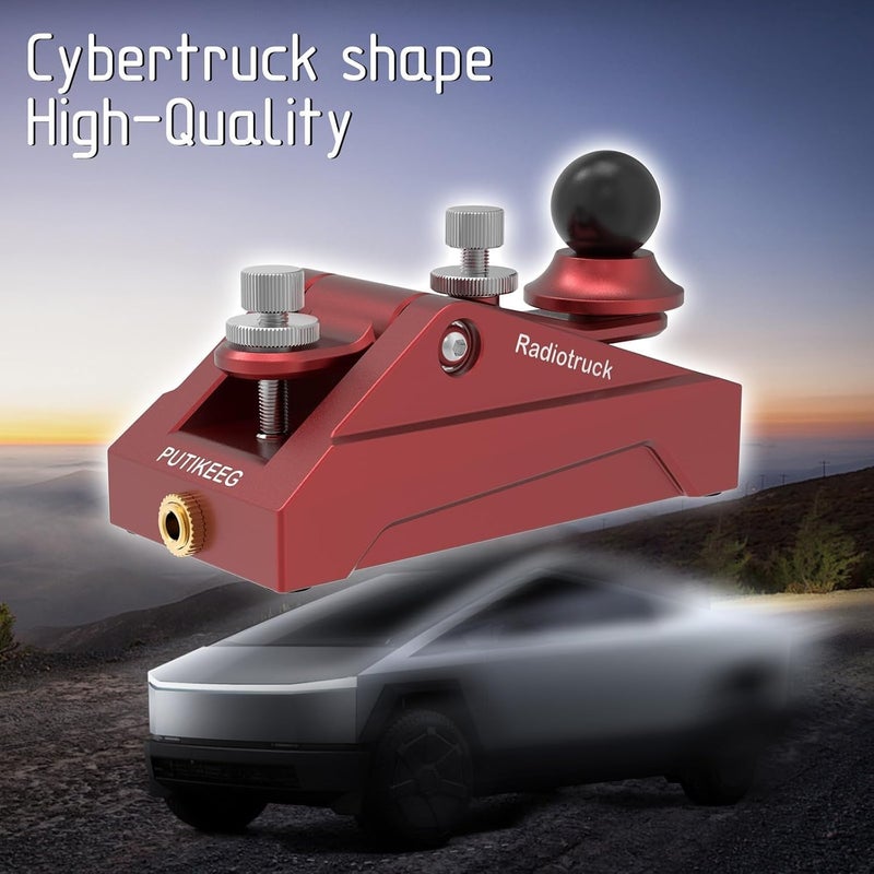 Putikeeg CW Morse Code Key - Pocket Morse Code Telegraph Key Aluminum Alloy Base Grey for Amateur Radio Ham Operators, Adjustable Tension (Red) - Image 5